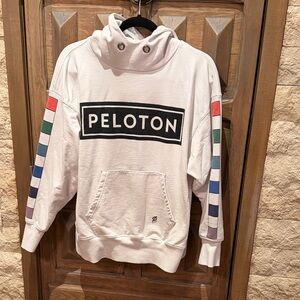 Peloton Multicolor Stripe unisex oversized  Hoodie, size S